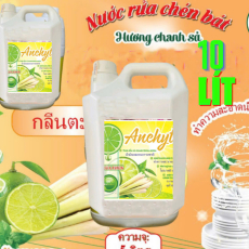 NƯỚC RỬA CHÉN ANCHYTO -  CN THÁI LAN-HƯƠNG XẢ CHANH  - 10 KG/CAN