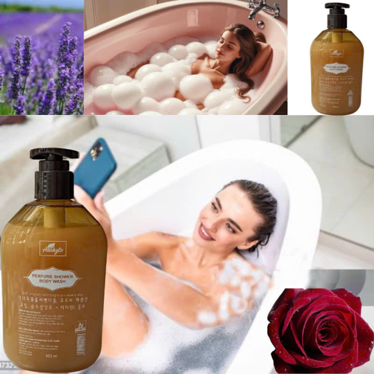 SỮA TẮM ANCHYTO - DƯỠNG DA CN HÀN QUỐC - HƯƠNG  LAVENDER VÀ HOA HỒNG  -LOẠI 350ML/CHAI