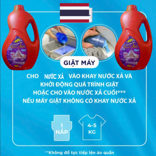 NƯỚC XẢ THAIPLUS CN THAI LAN HƯƠNG DOWNY LOẠI 2,2KG/CAN 