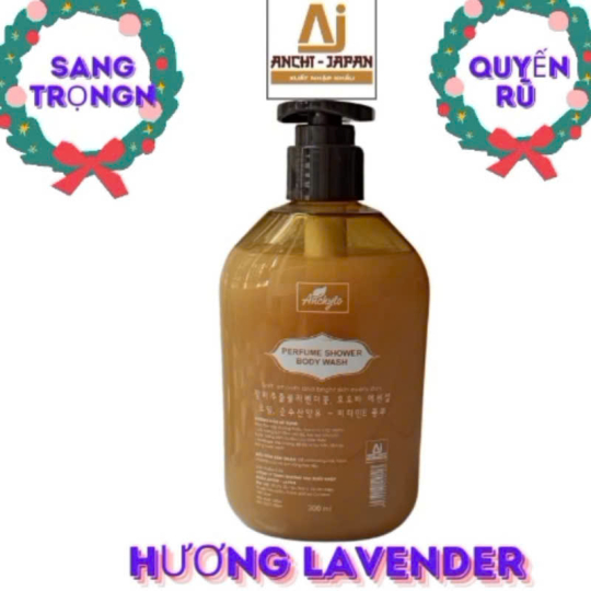 SỮA TẮM ANCHYTO - DƯỠNG DA CN HÀN QUỐC - HƯƠNG  LAVENDER VÀ HOA HỒNG  -LOẠI 350ML/CHAI