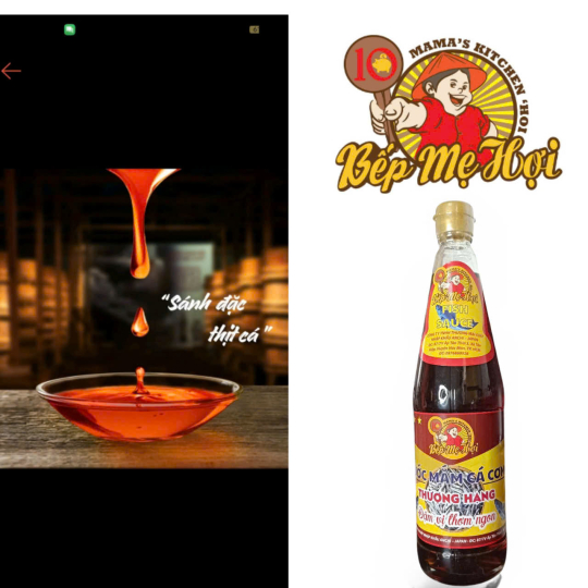 NƯỚC MẮM 10oN - BẾP MẸ HỢI - CHAI THỦY TINH - 650ML/CHAI